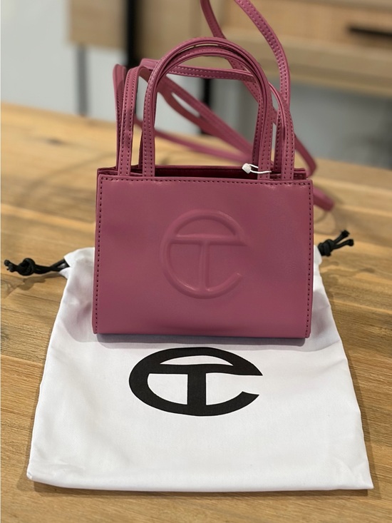 Telfar Handbags - Telfar Pink Mini Shopping Bag